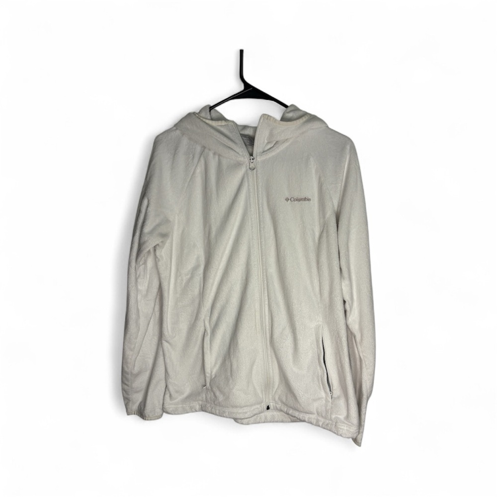 Columbia White Fleece Jacket